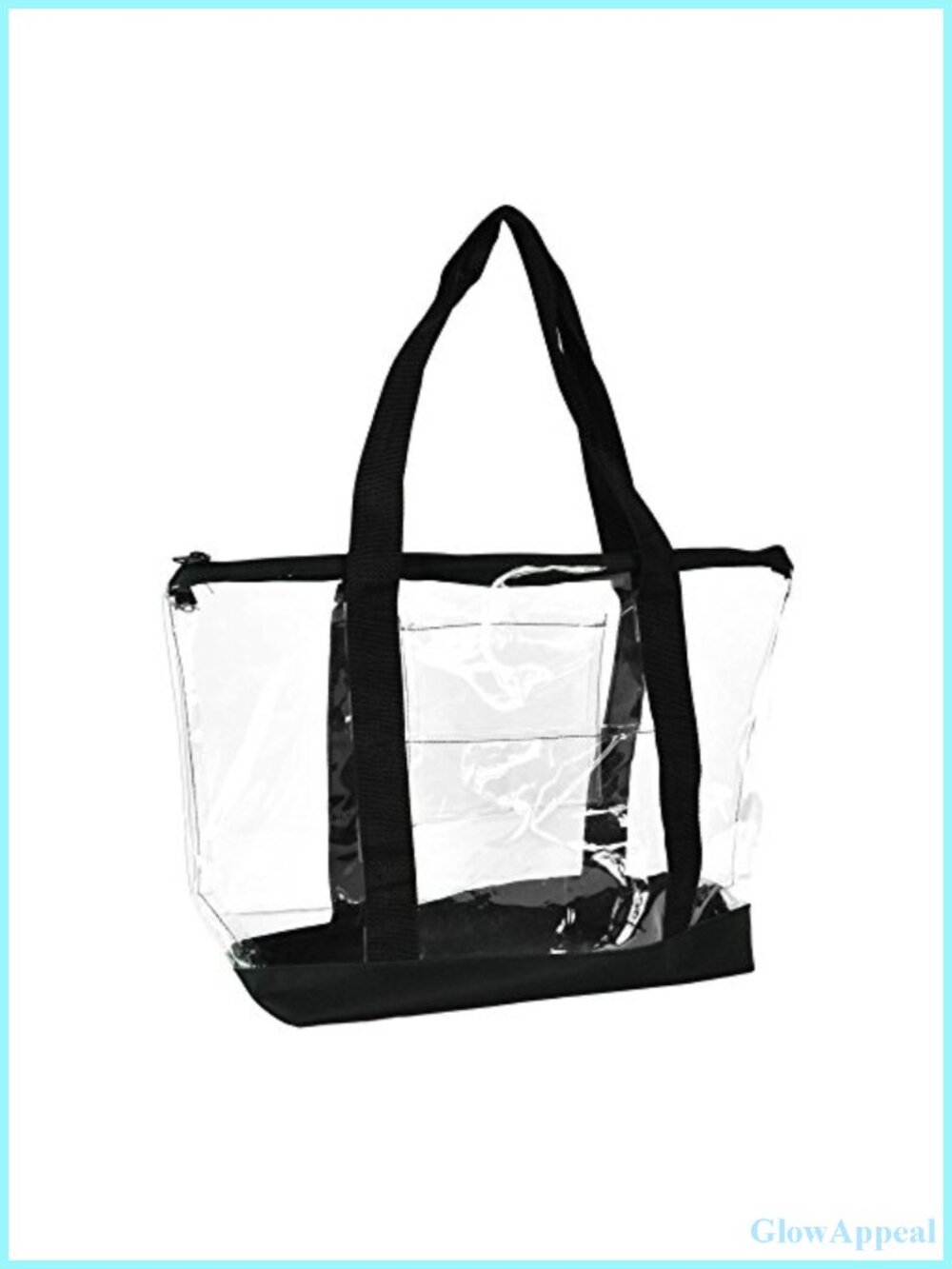 Clear PVC Tote Shoulder Bag Work Shopping Handbag Security Bag Women's